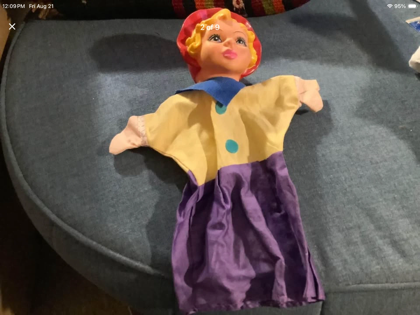 #3 Three Vintage Hand Puppets 🐞 - photo 2