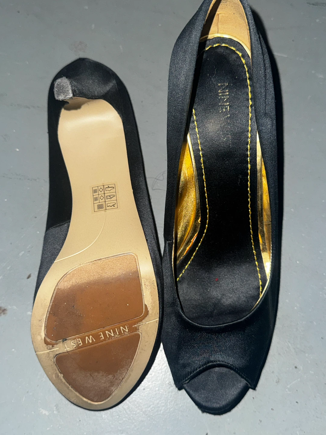 Nine West Black Peep-Toe Heels - photo 3