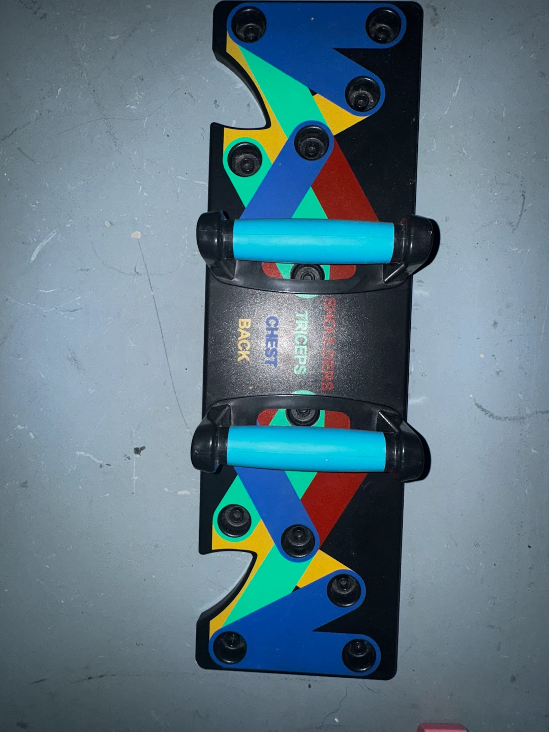 Push Up Board with Colored Zones