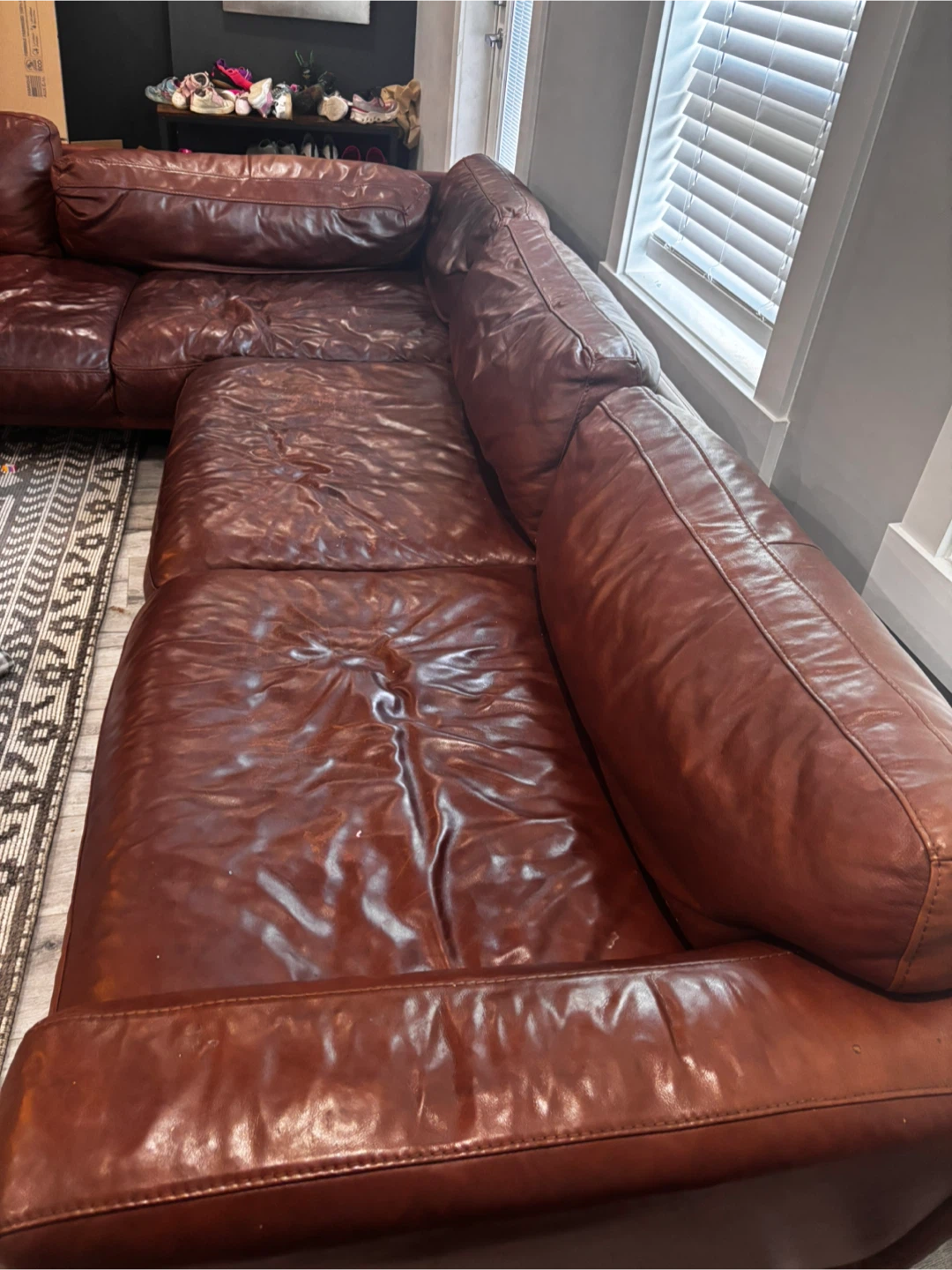 BRAXTEN LEATHER RIGHT CHAISE SECTIONAL sofa - photo 3