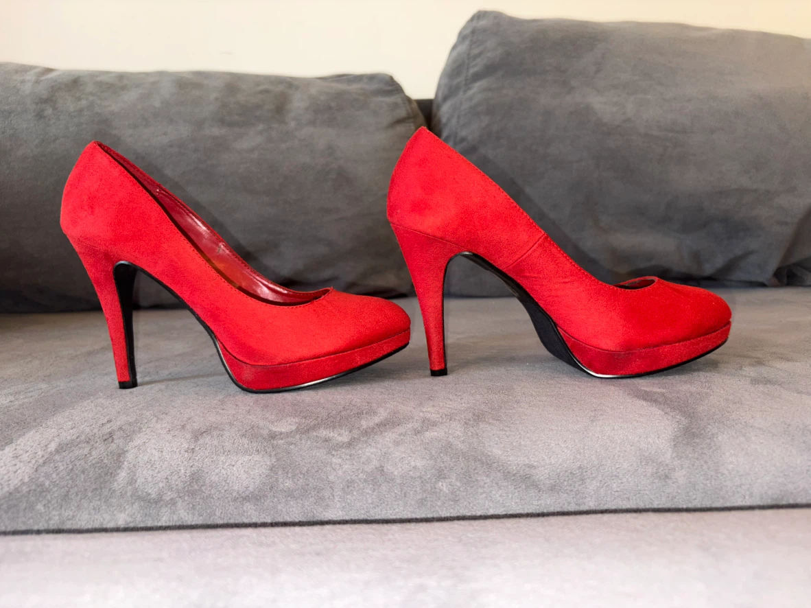 Red Platform High Heels