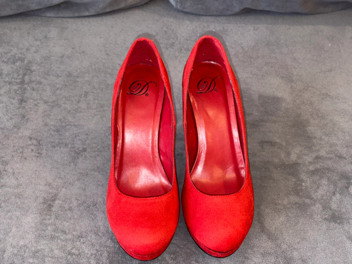Red Platform High Heels - photo 3