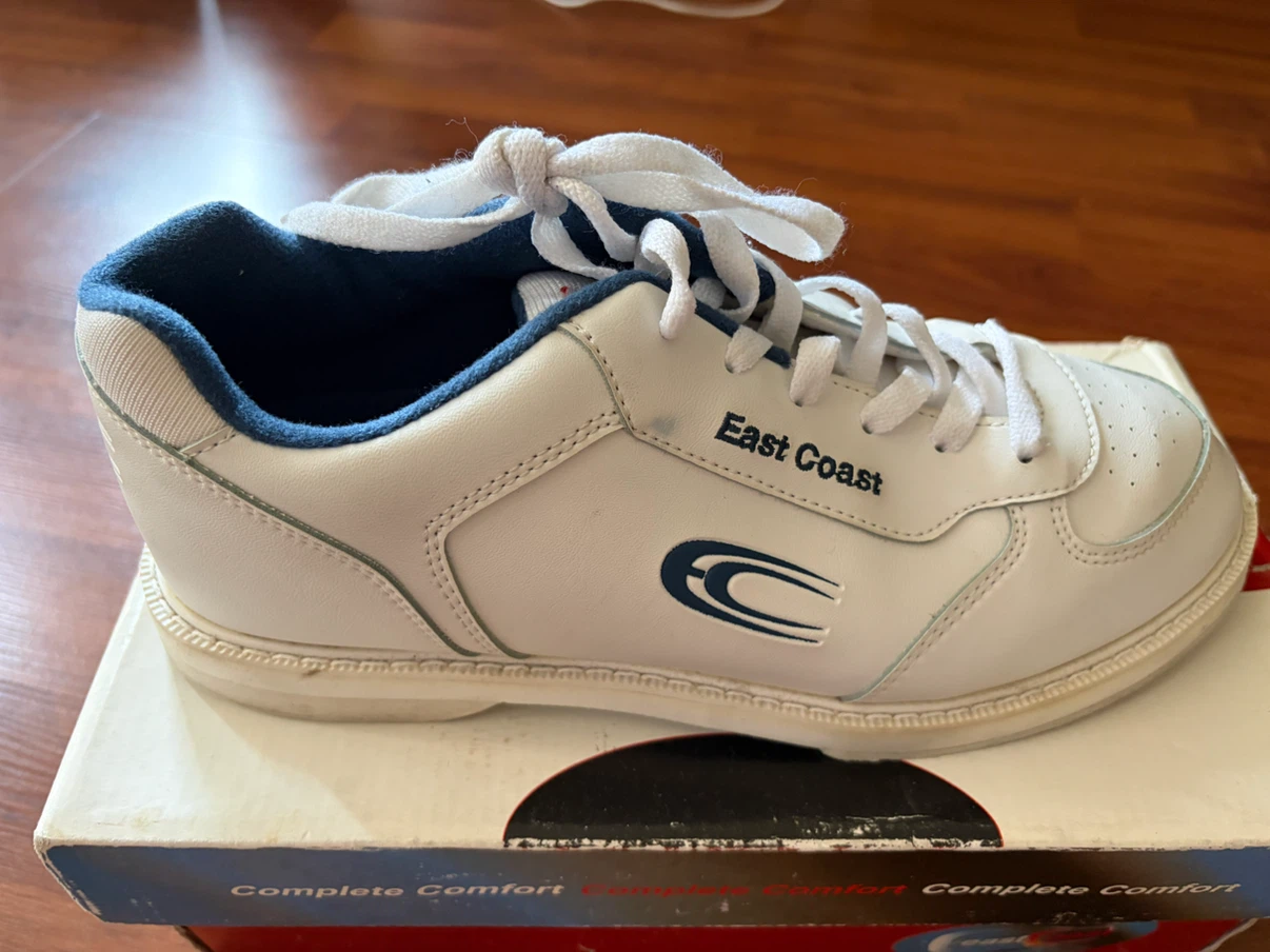 Bowling Shoes - East Coast White Sneakers Size 7.5 (Men)