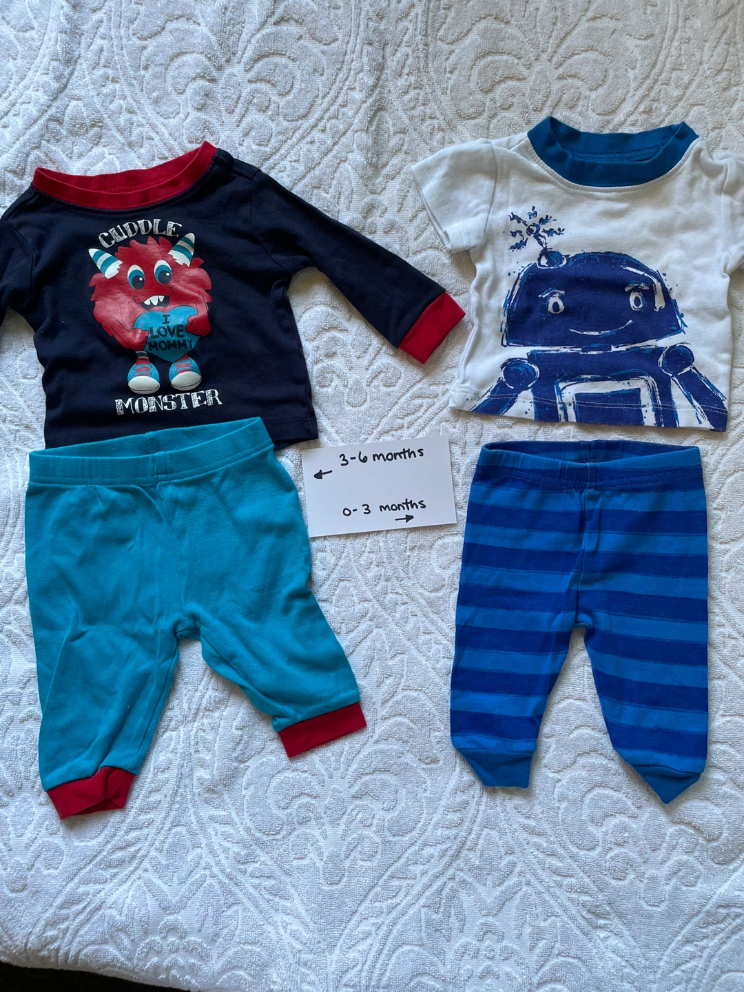Baby Clothes Bundle - Monster & Robot Outfits