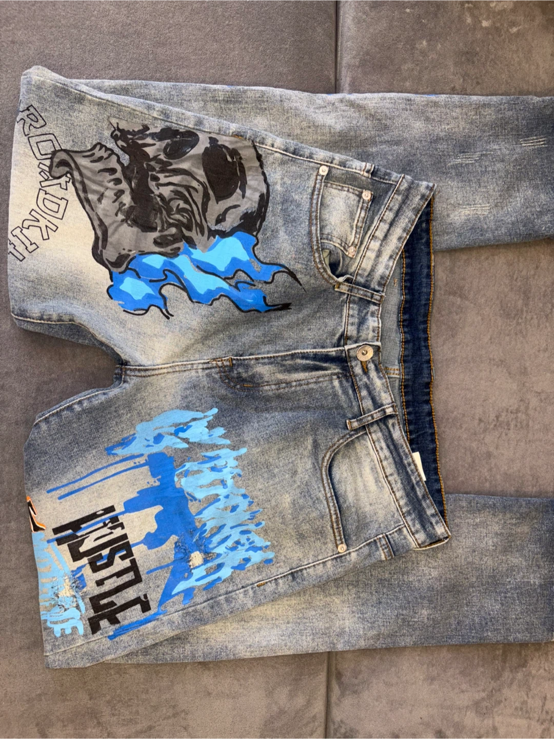Men's Graphic Jeans Size 34 - photo 4