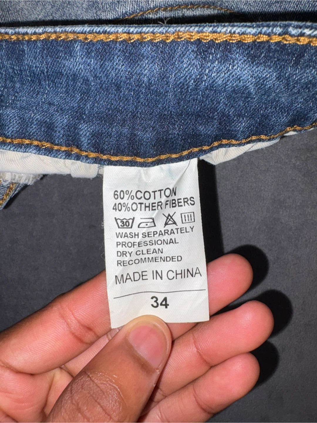 Men's Graphic Jeans Size 34 - photo 5