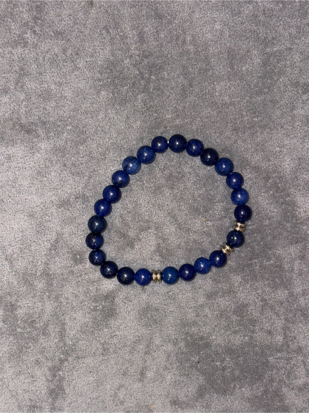 Blue Beaded Stretch Bracelet - photo 2