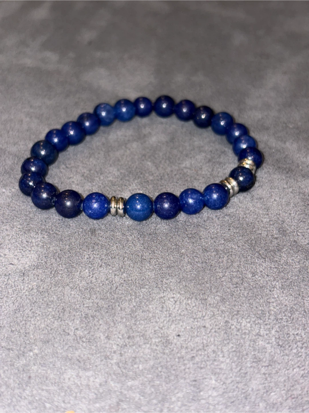 Blue Beaded Stretch Bracelet - photo 4