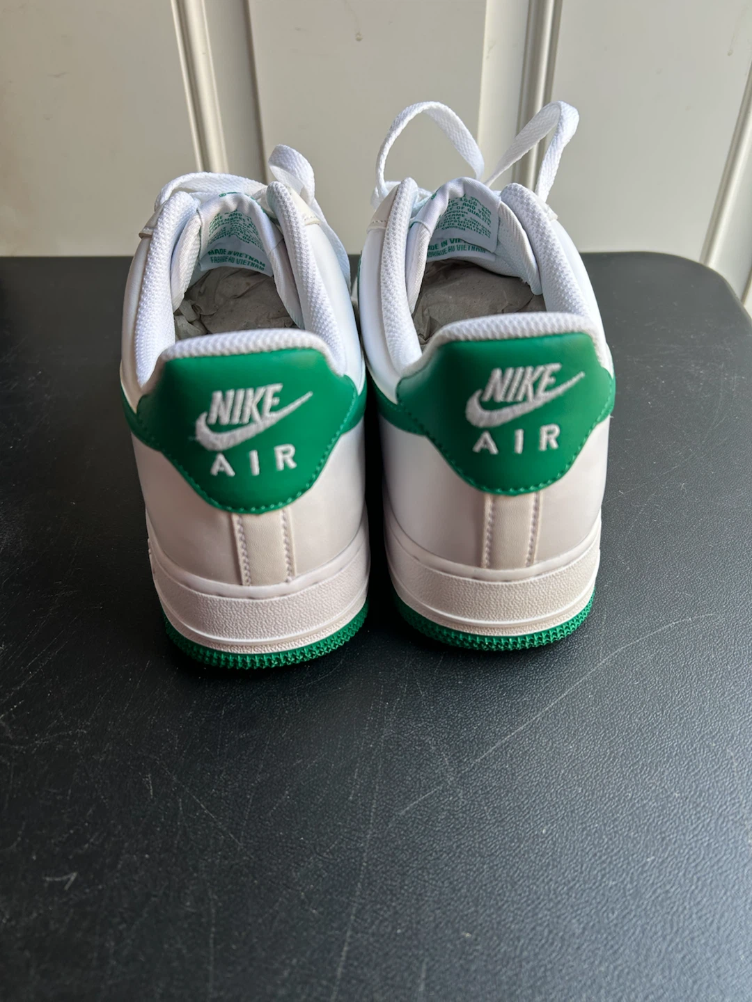 Nike Air Force 1 Low White Green Men's Shoes - photo 4