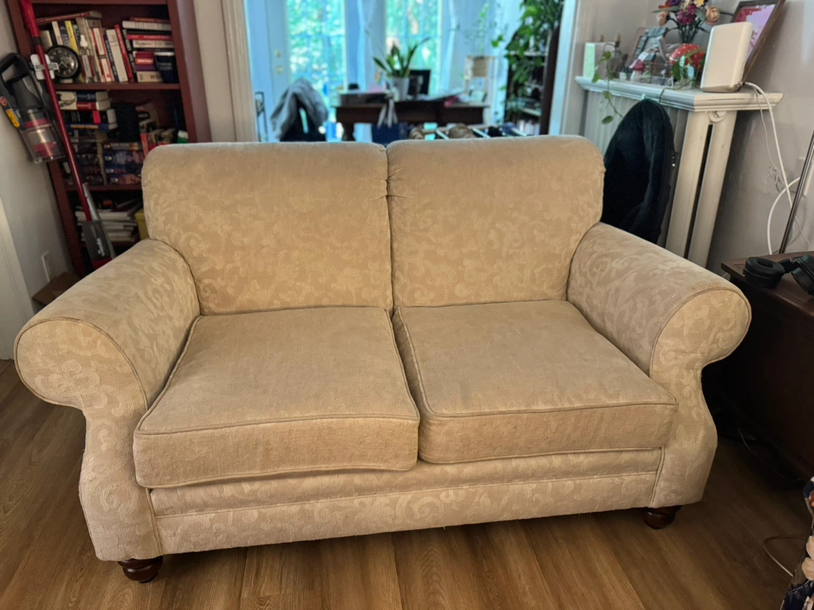 Beige Loveseat Sofa