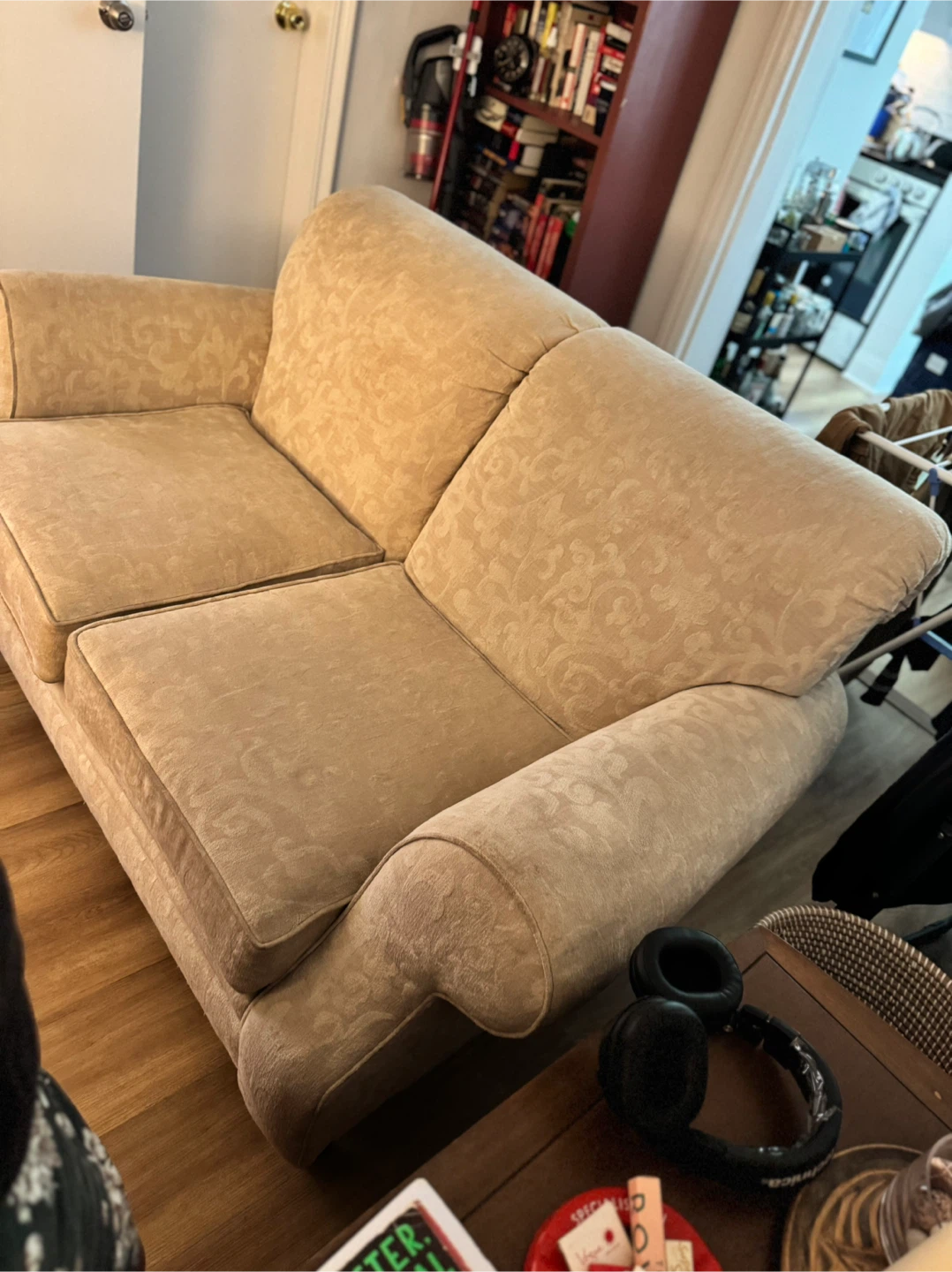 Beige Loveseat Sofa - photo 2