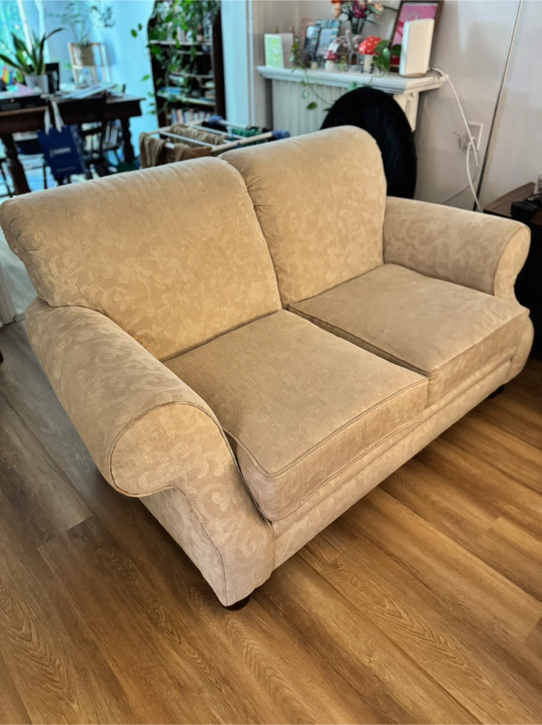 Beige Loveseat Sofa - photo 3