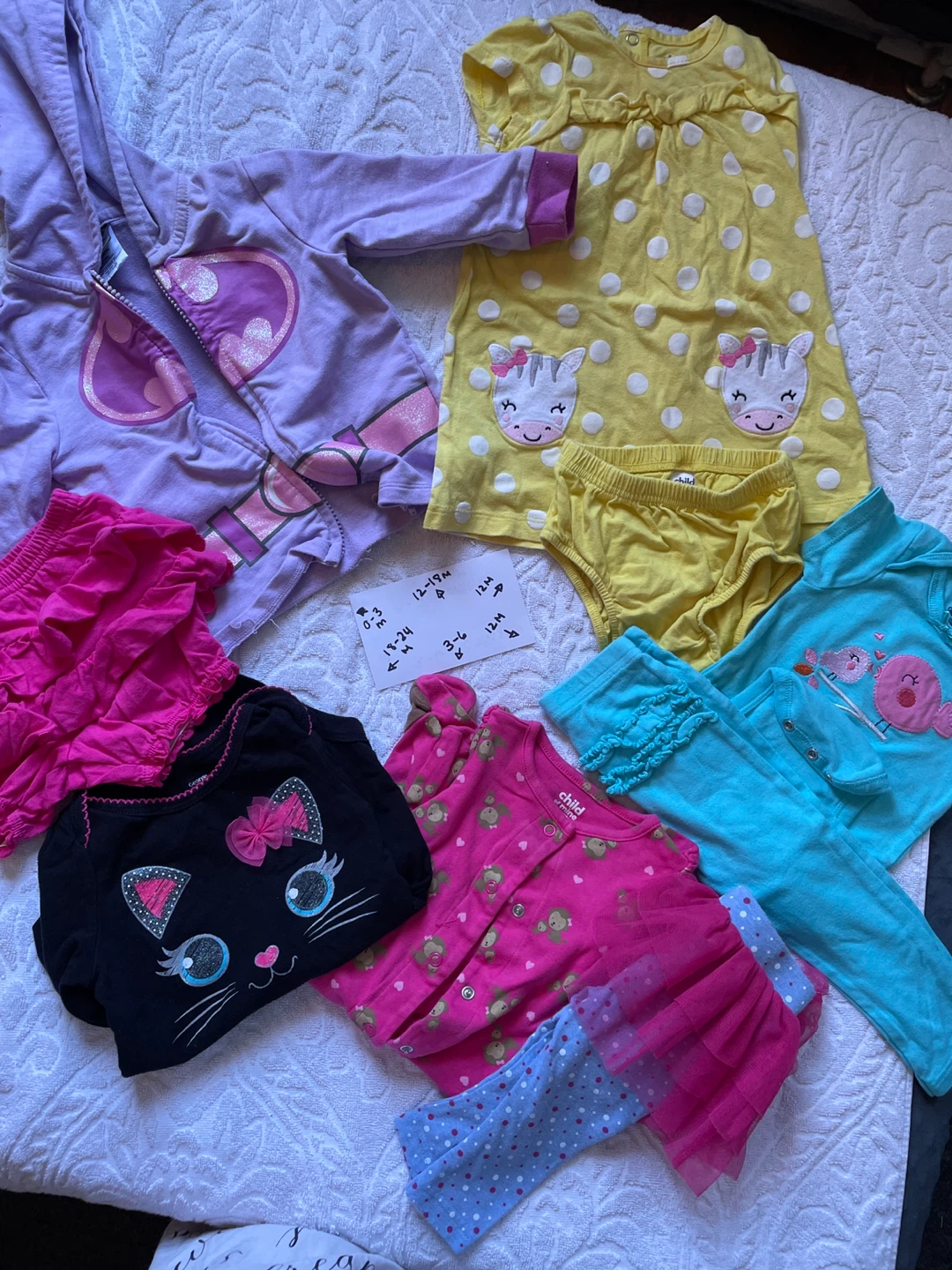 Baby Girls' Clothing Bundle - Various Brands & Sizes