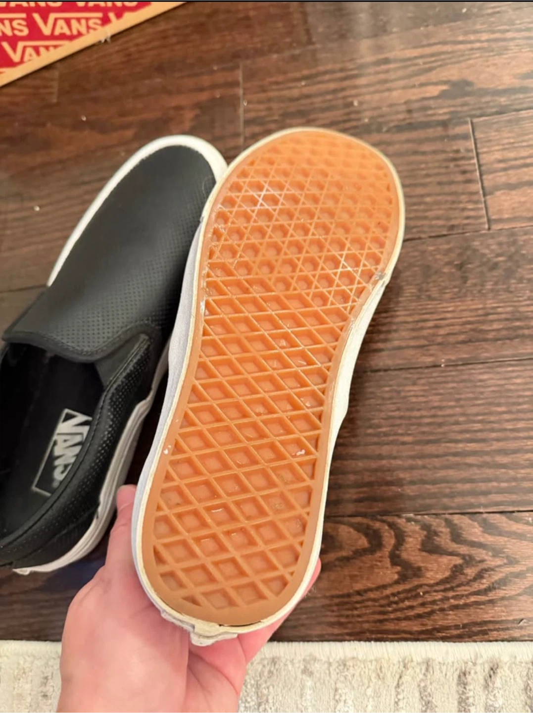 Vans Classic Slip-On Perforated Leather Shoes Black - photo 3