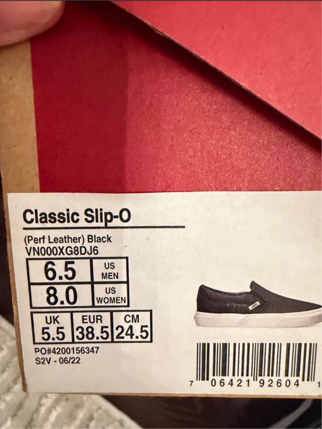 Vans Classic Slip-On Perforated Leather Shoes Black - photo 4