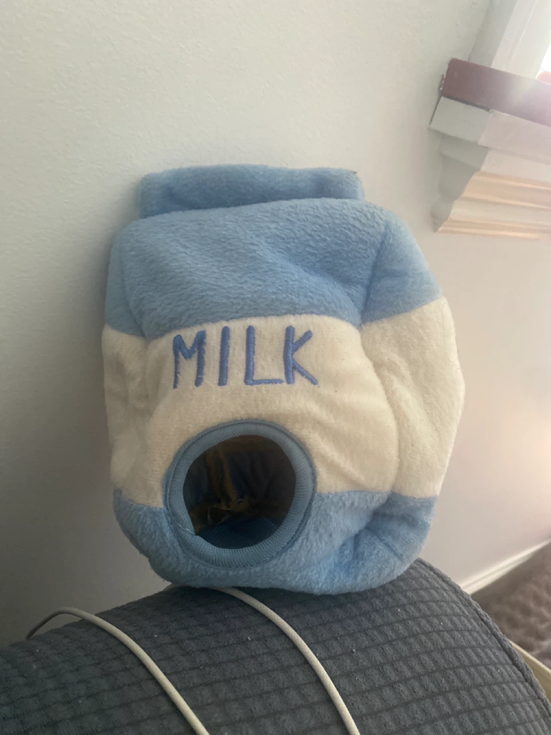 Plush Milk Carton Pet Bed House