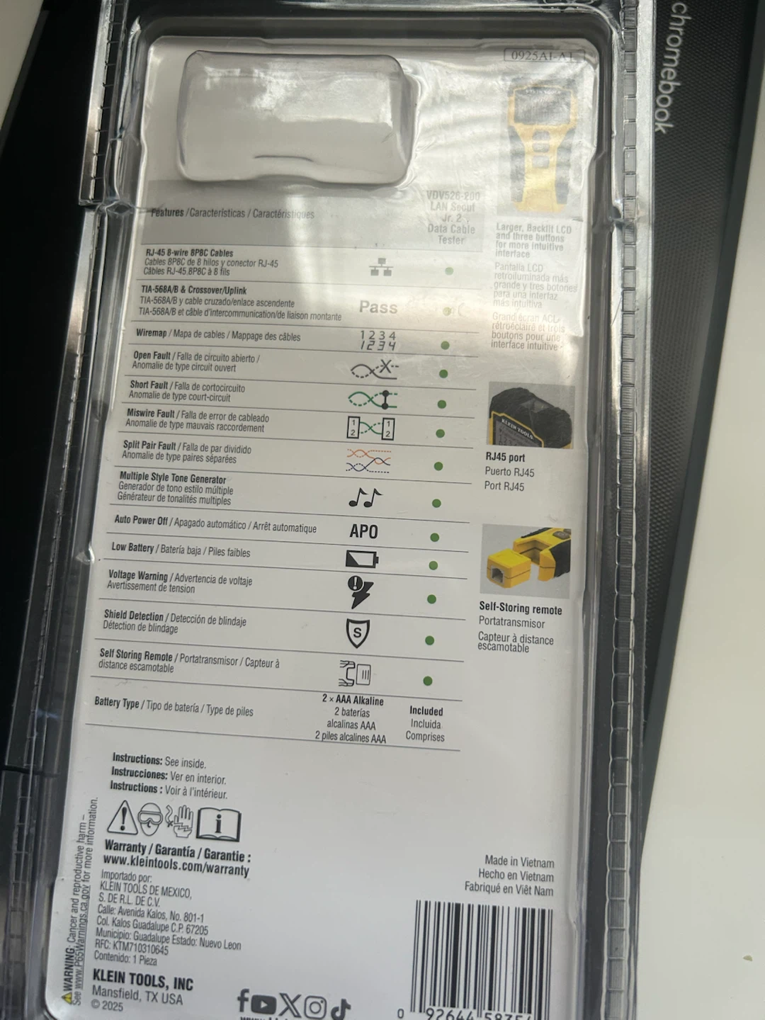 Klein Tools  Cable Tester open everything inside - photo 2