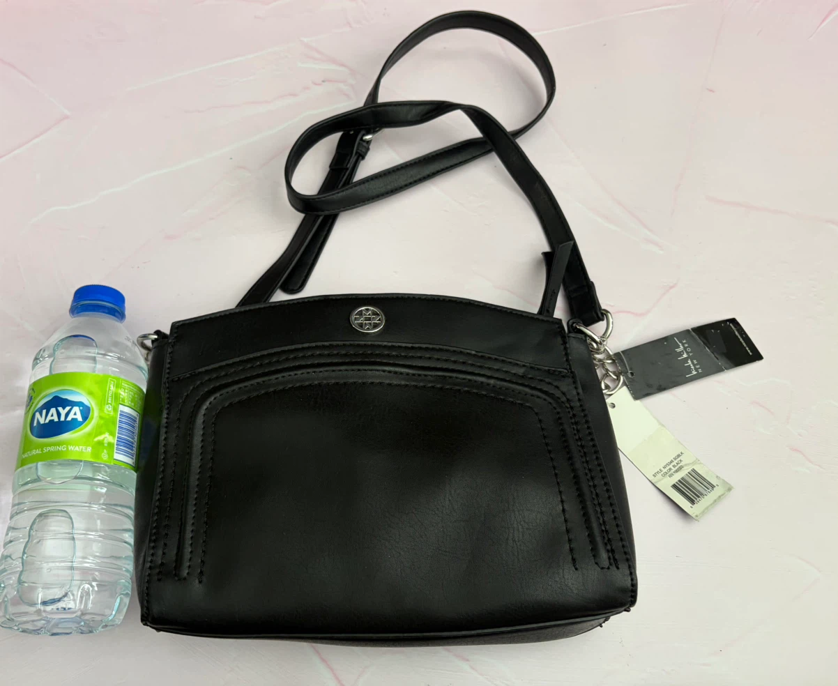 New Nicole Miller New York Black Crossbody Bag
