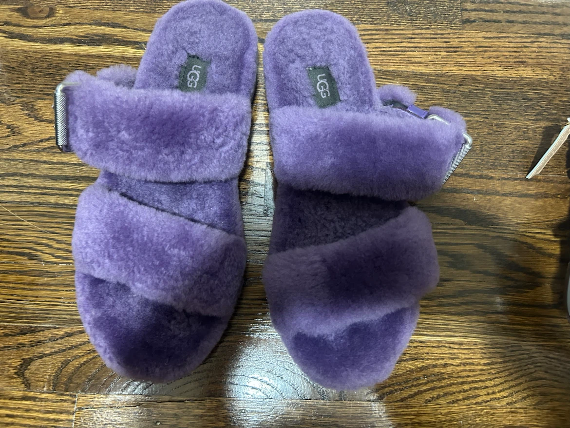 UGG Purple Fluff Yeah Slide Slippers
