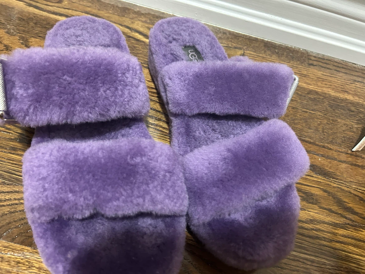 UGG Purple Fluff Yeah Slide Slippers - photo 3