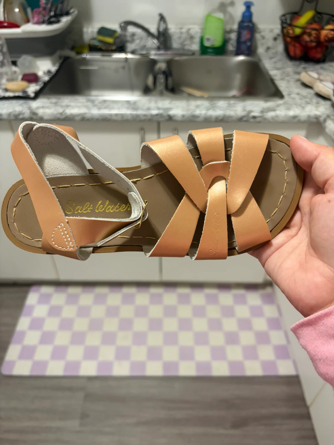 Kids Salt Water Original Sandals - Rose Gold - photo 3
