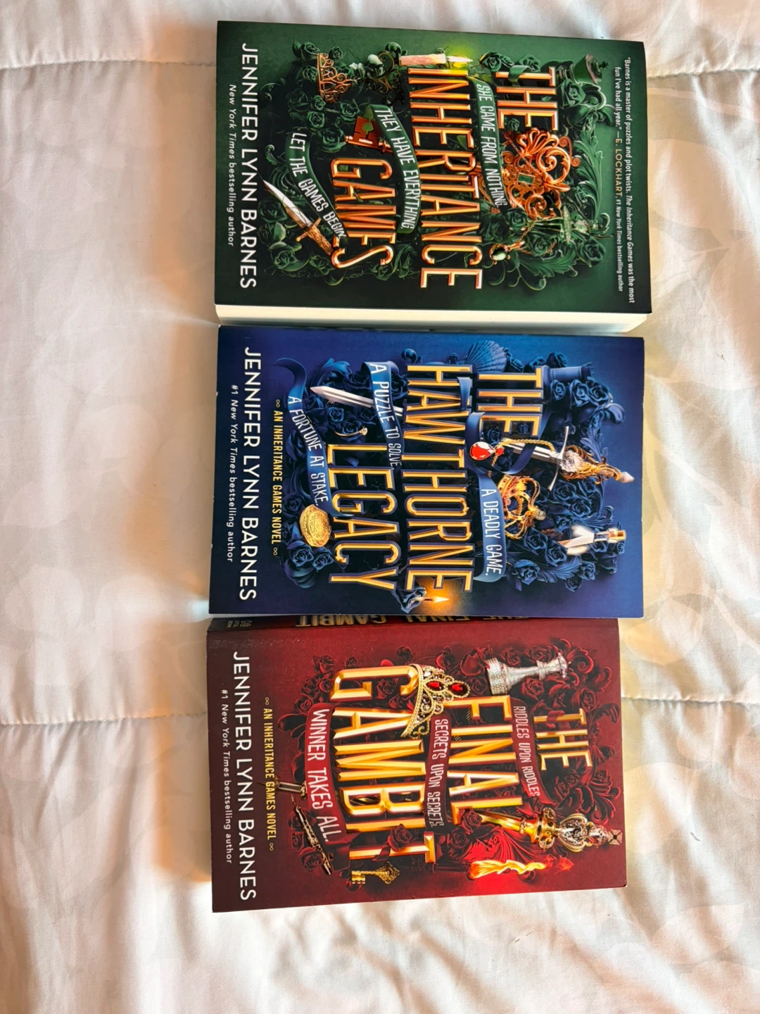 The Inheritance Games Series Books 1-3 by Jennifer Lynn Barnes
