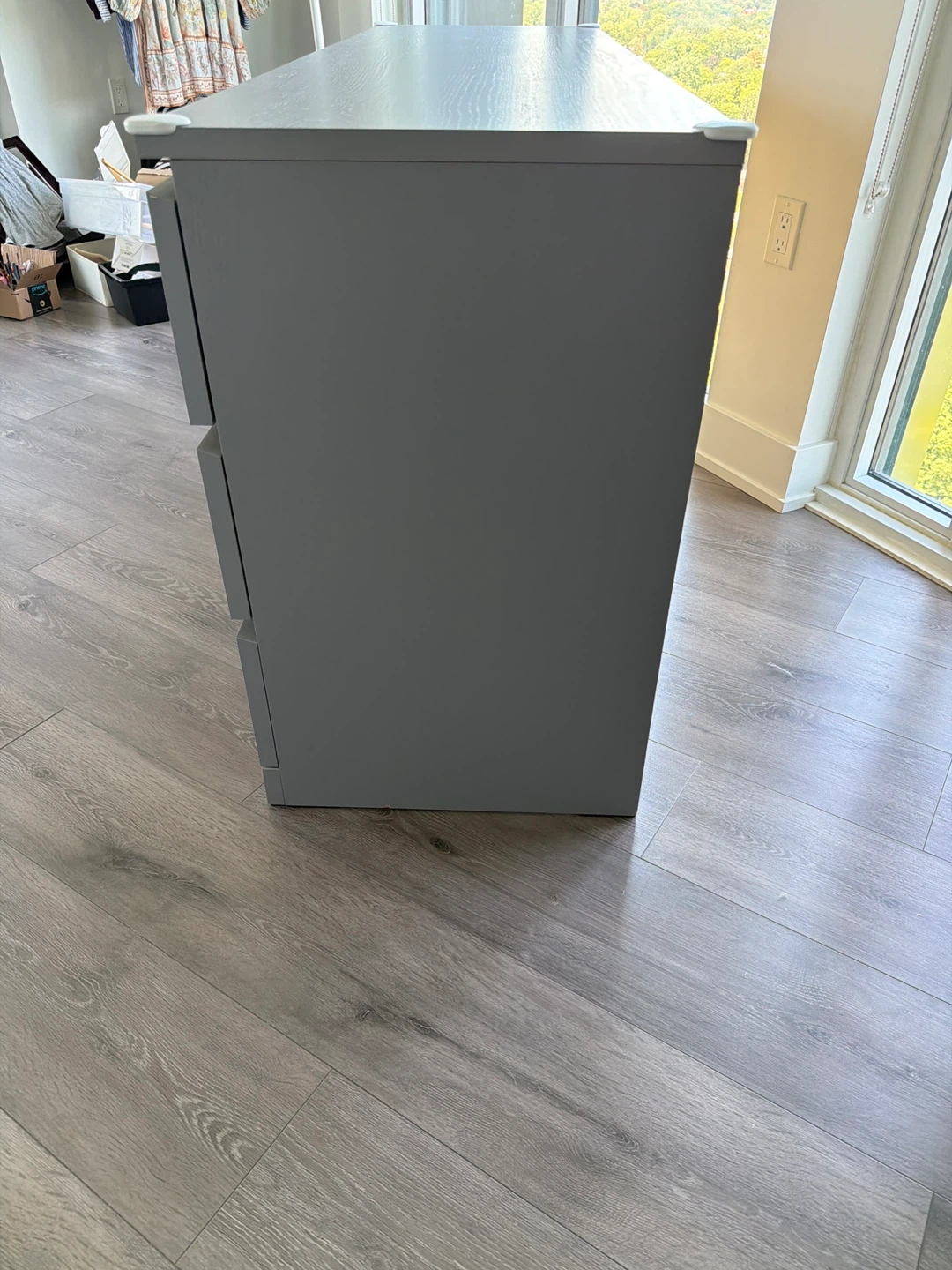 Ikea Malm Grey 6-Drawer Dresser - photo 2