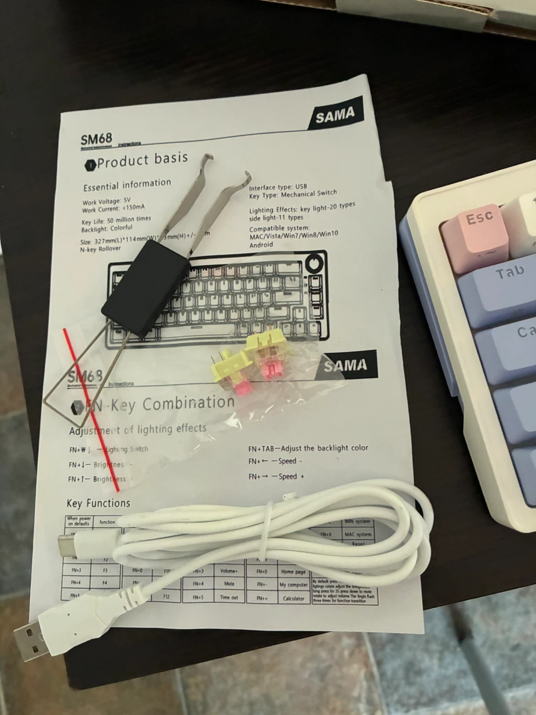 SAMA SM68 Wireless Mechanical Keyboard - Brand New / Open Box - photo 3
