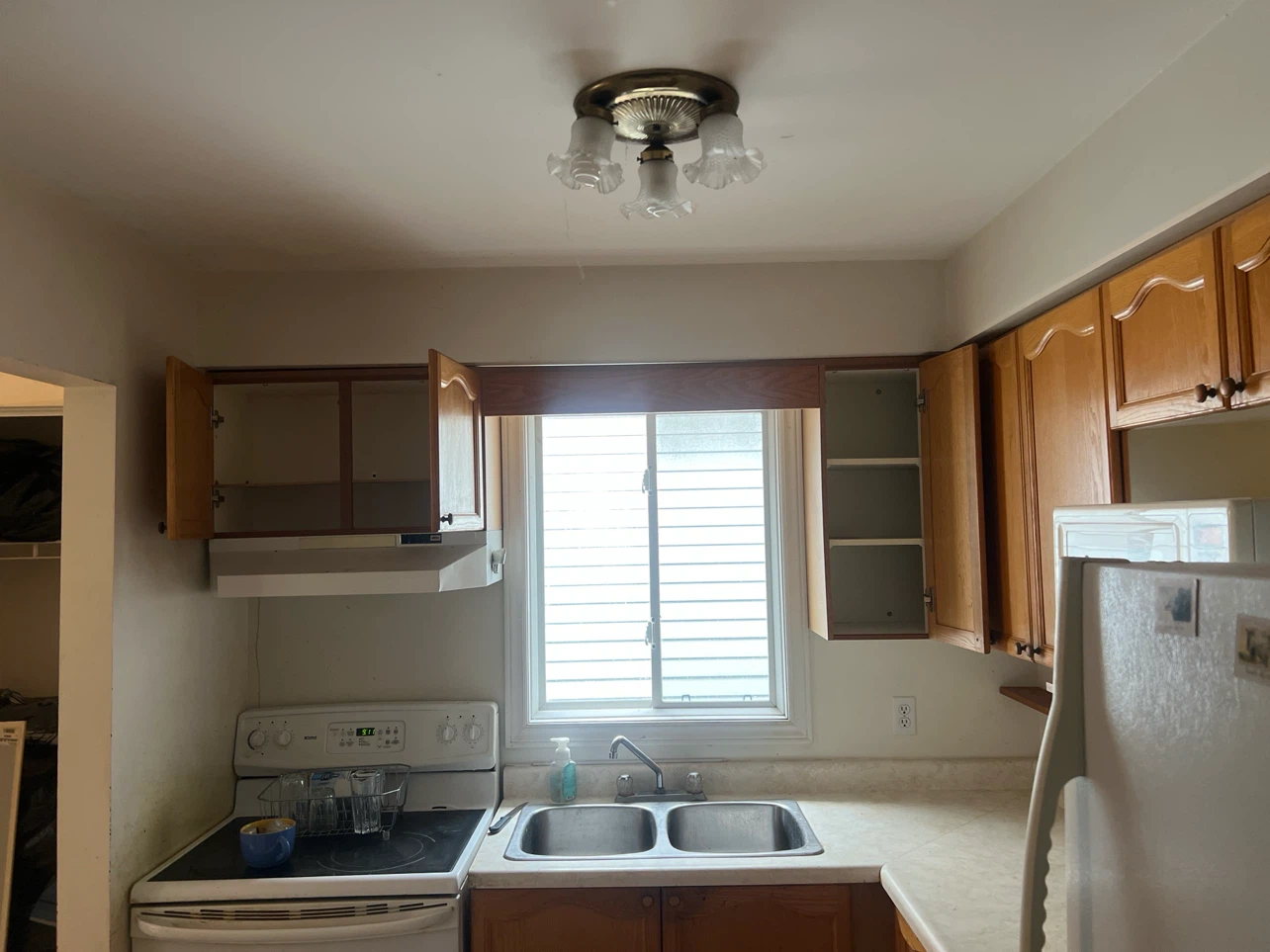 Oak Finish Kitchen Cabinets