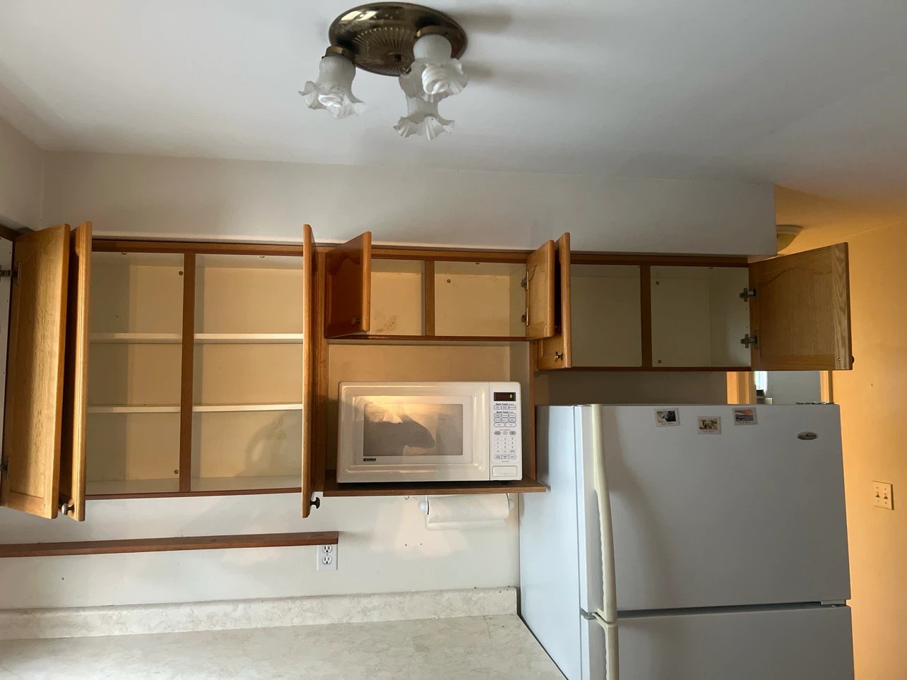 Oak Finish Kitchen Cabinets - photo 2
