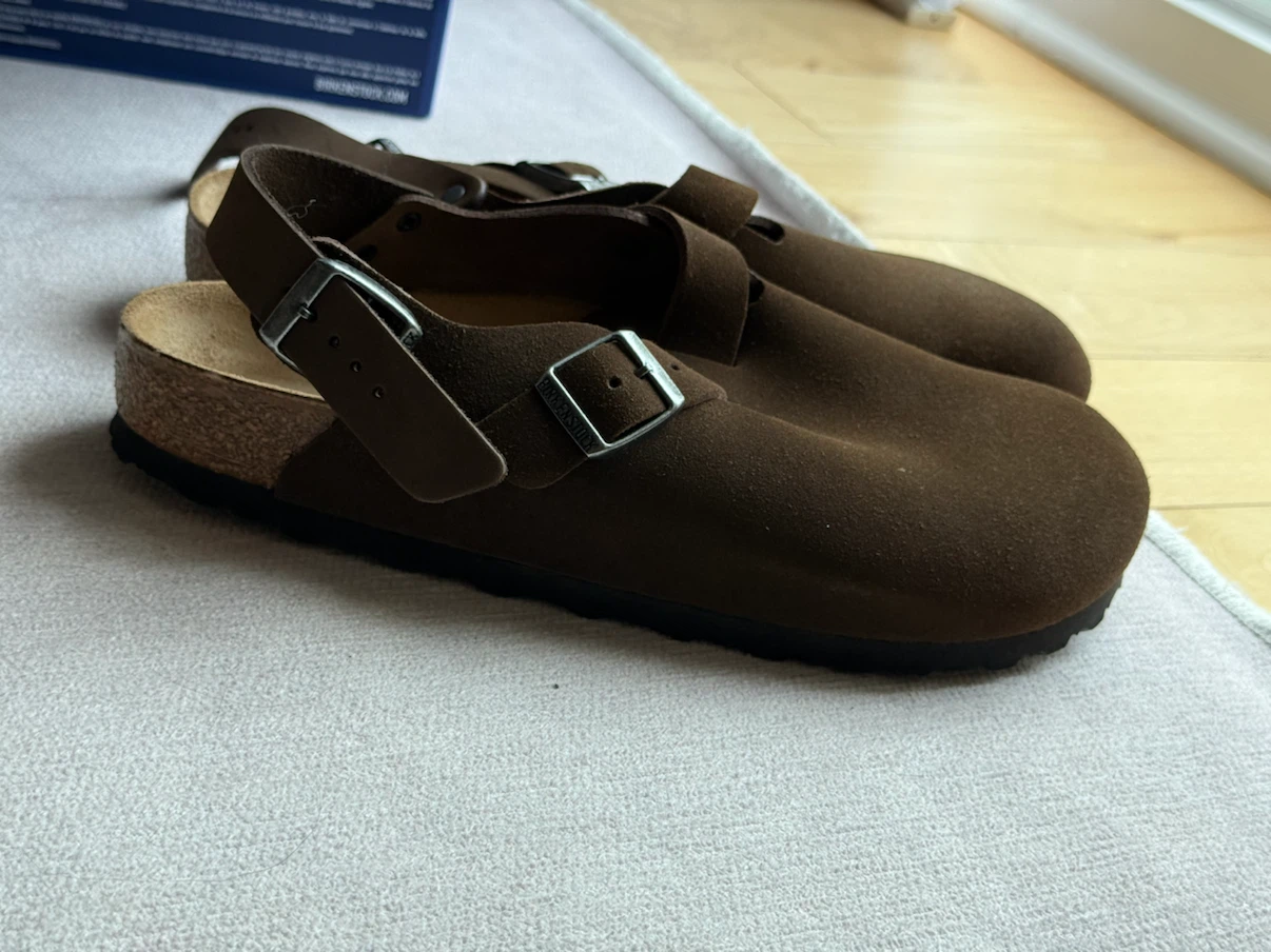 Birkenstock Tokio Suede Leather Clog [Narrow] - Women's Size 42