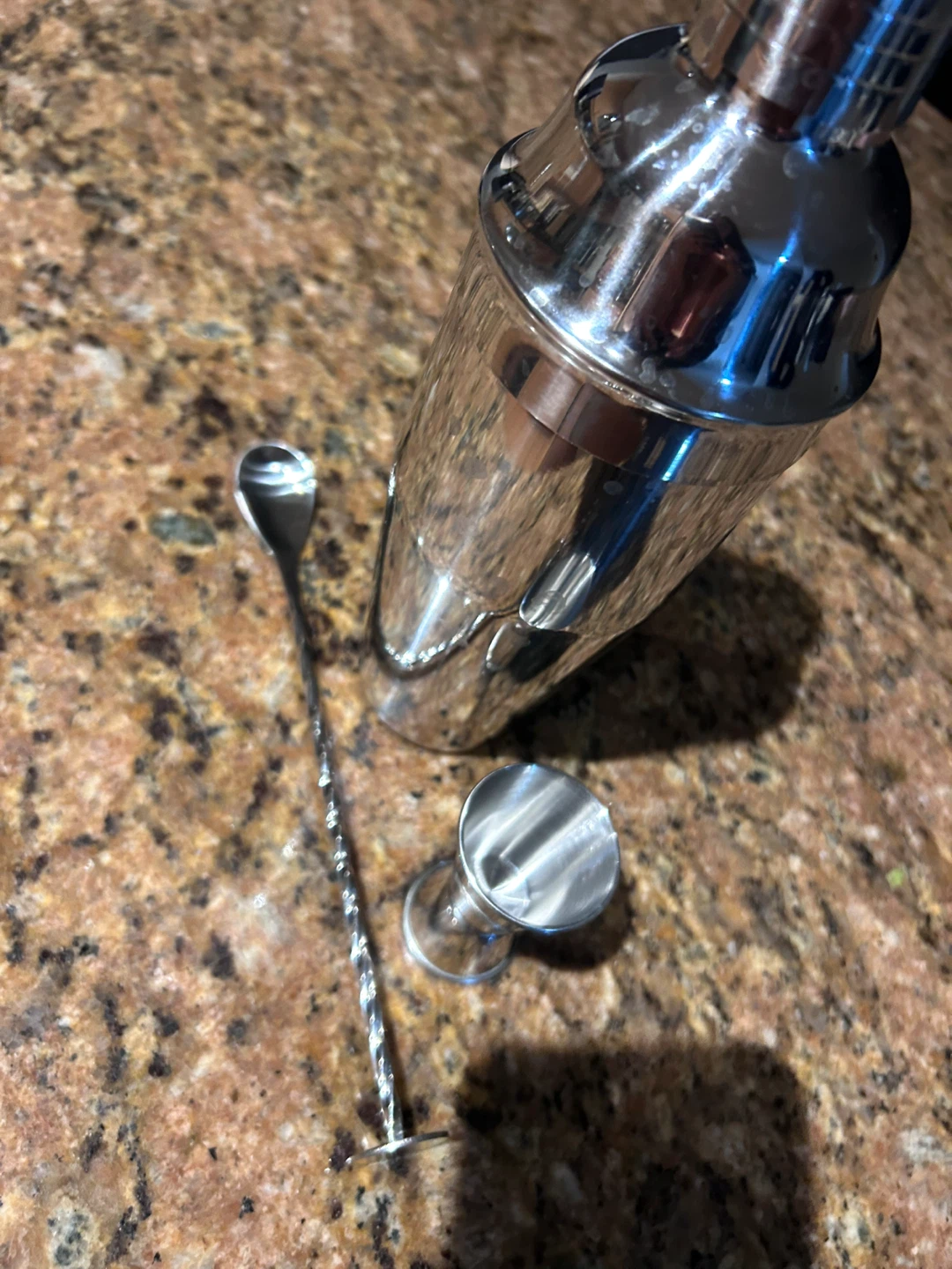 Cocktail Shaker Set with Bar Spoon and Jigger