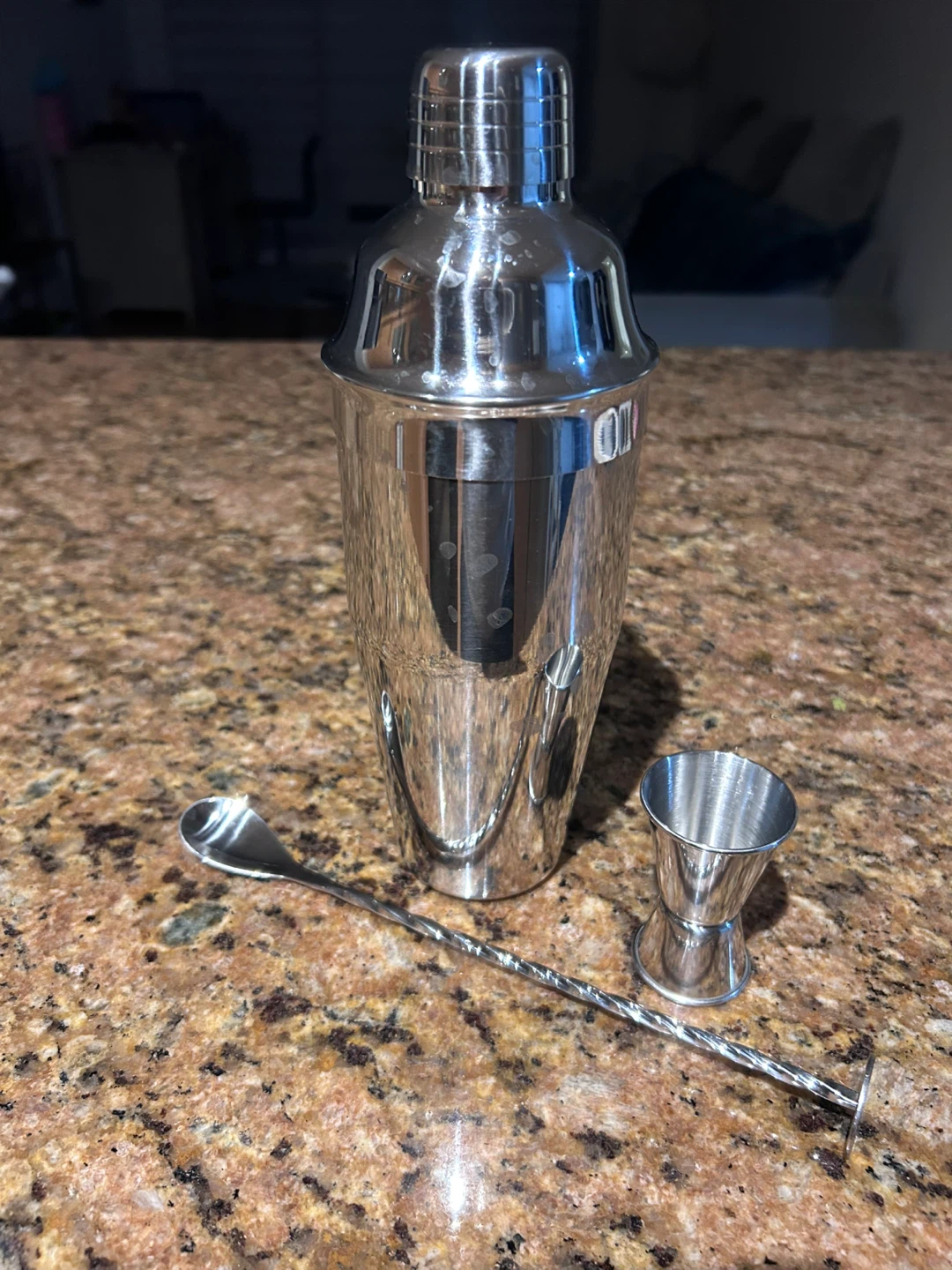 Cocktail Shaker Set with Bar Spoon and Jigger - photo 3