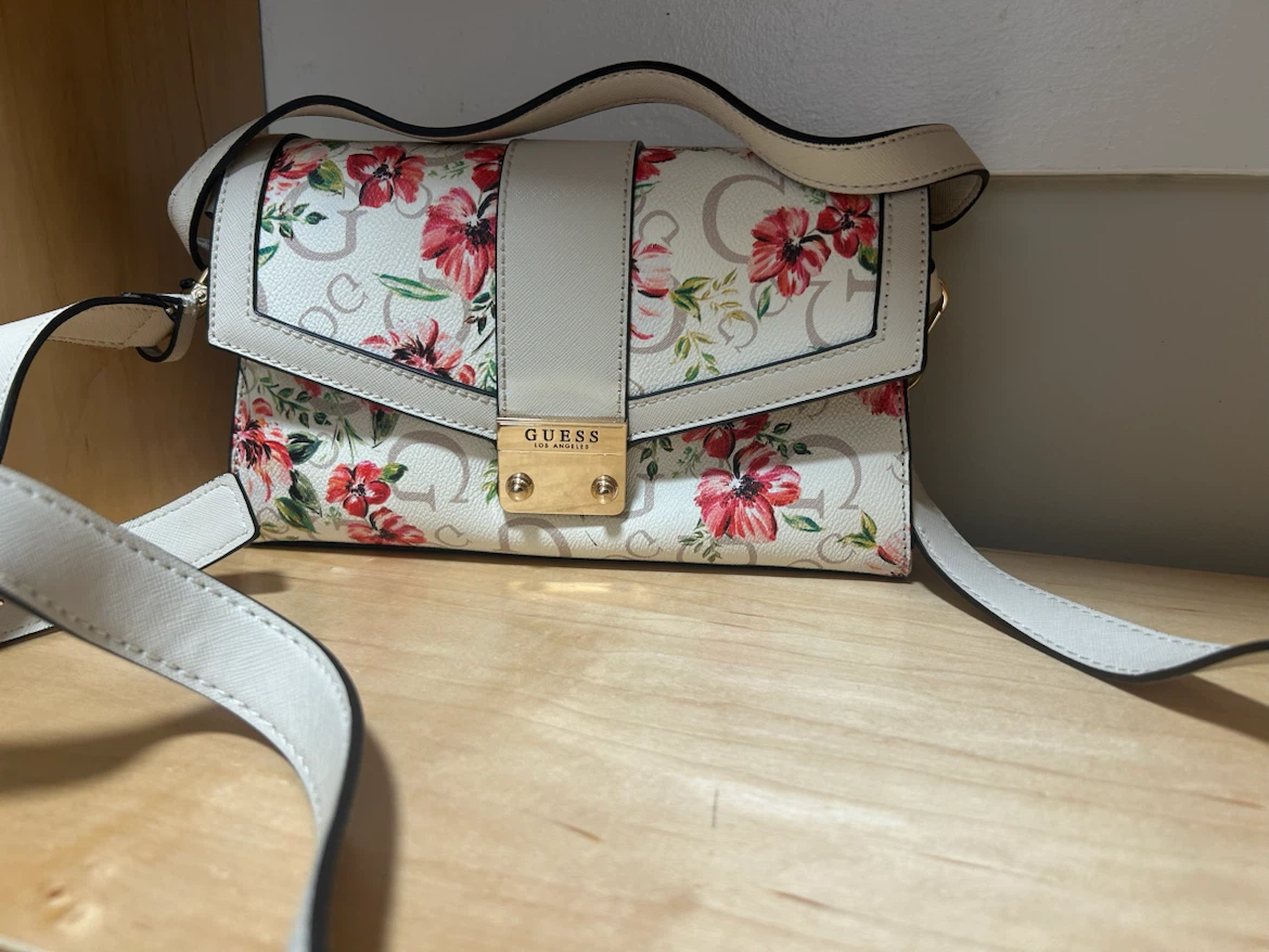 Guess Floral Print Crossbody Bag