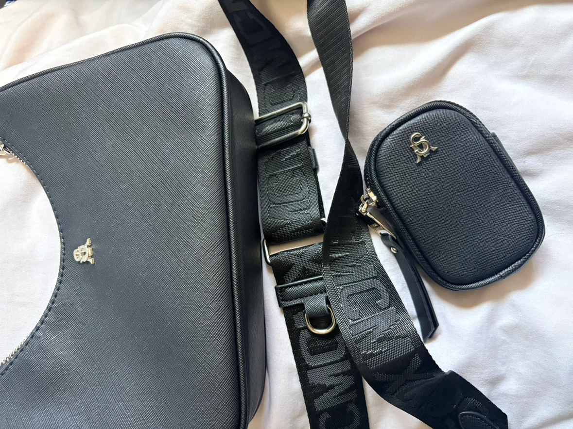Steve Madden Black Handbag with Chain Strap and Coin Pouch - photo 3