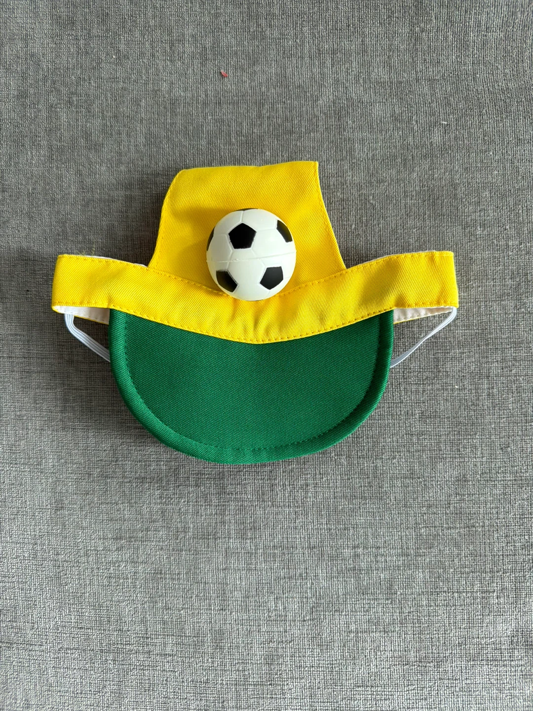 Cute Yellow and Green Pet Cap with Soccer Ball Detail - photo 2