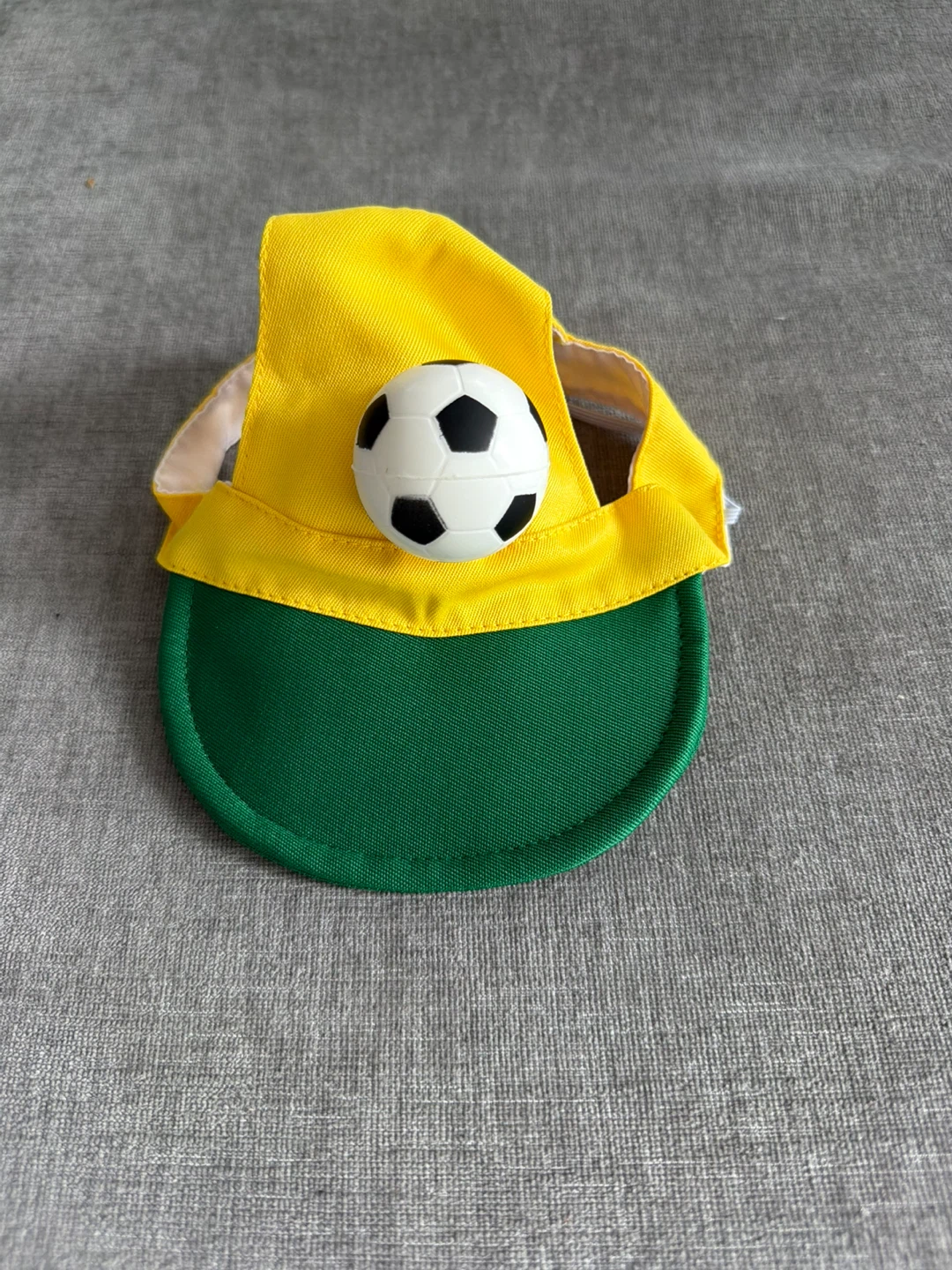 Cute Yellow and Green Pet Cap with Soccer Ball Detail - photo 4