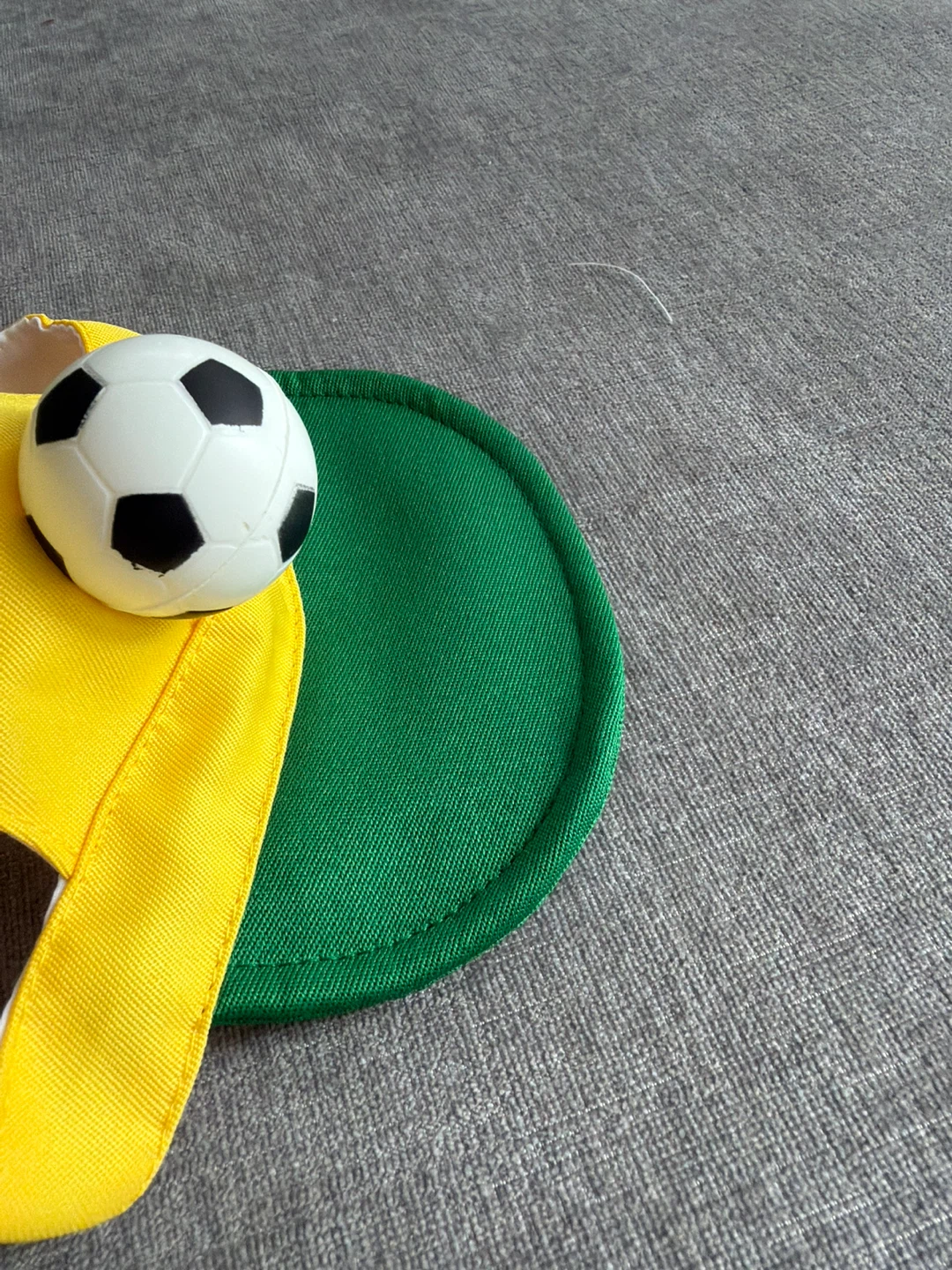 Cute Yellow and Green Pet Cap with Soccer Ball Detail - photo 5