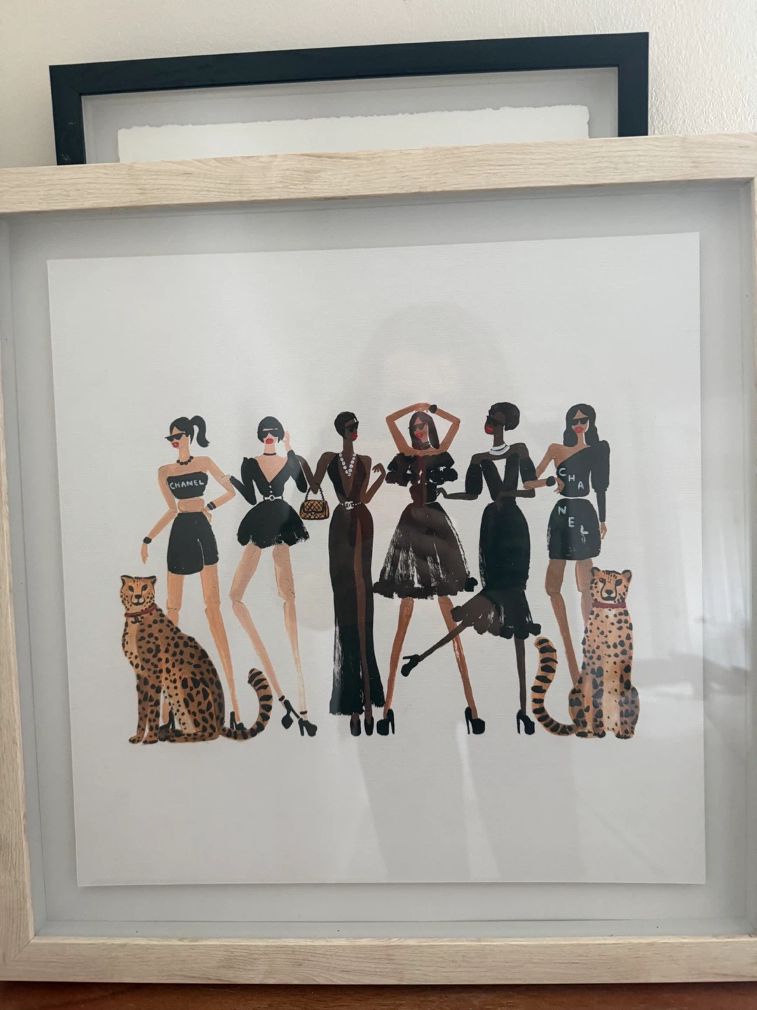 Framed Fashion Art Print - Chanel Inspired
