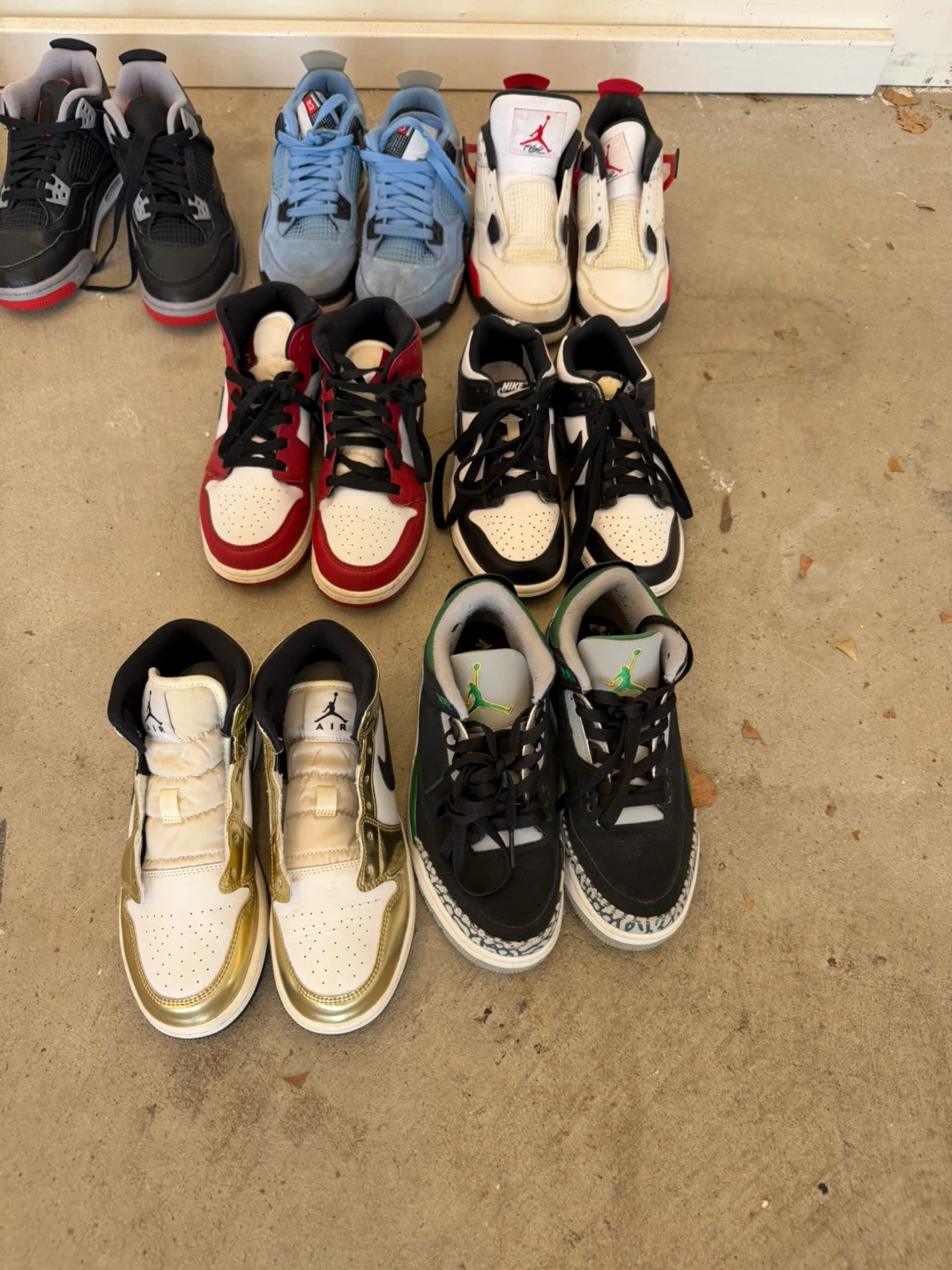 Assorted Nike Air Jordan Sneakers 8 Pairs Size 5Y, 4.5Y