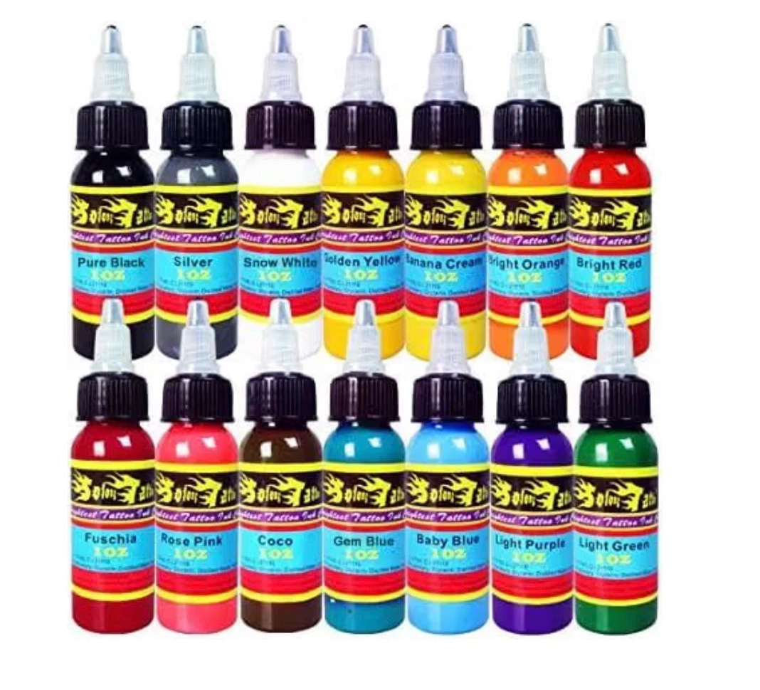 New Solong Tattoo 14 Colors Tattoo Ink Kit