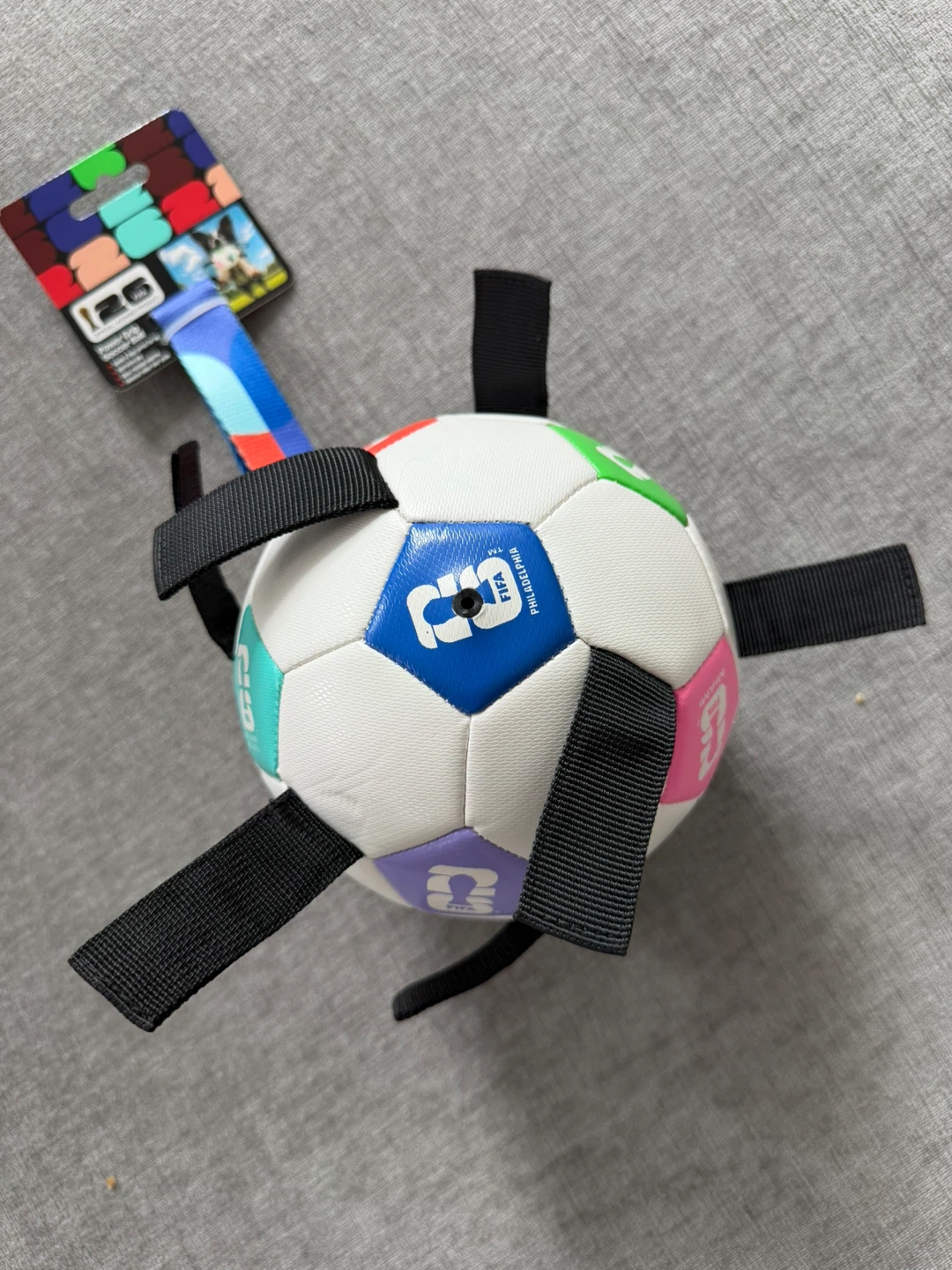 Official Licensed FIFA Power Grip Soccer Ball Dog Toy