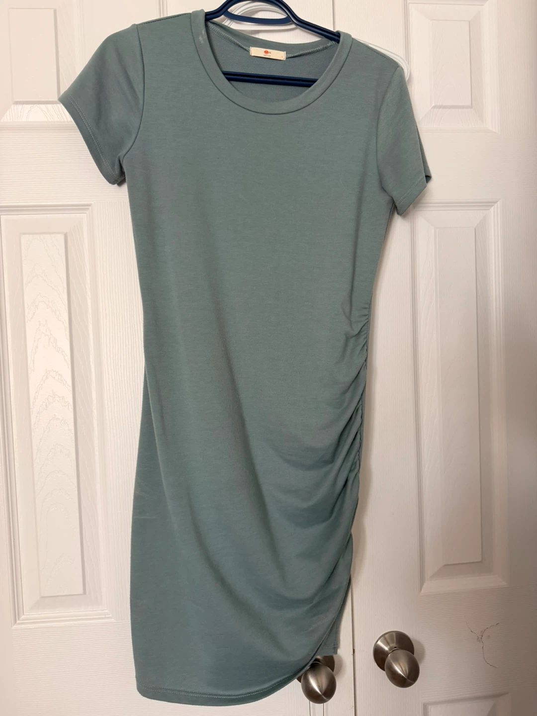 Maternity dress grey blue