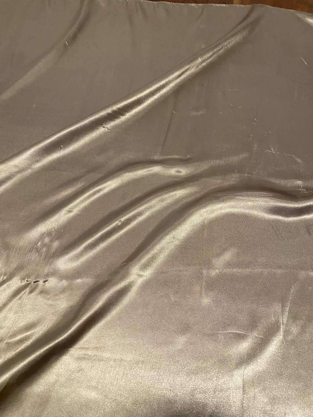 Champagne color Satin  square Scarf - photo 2