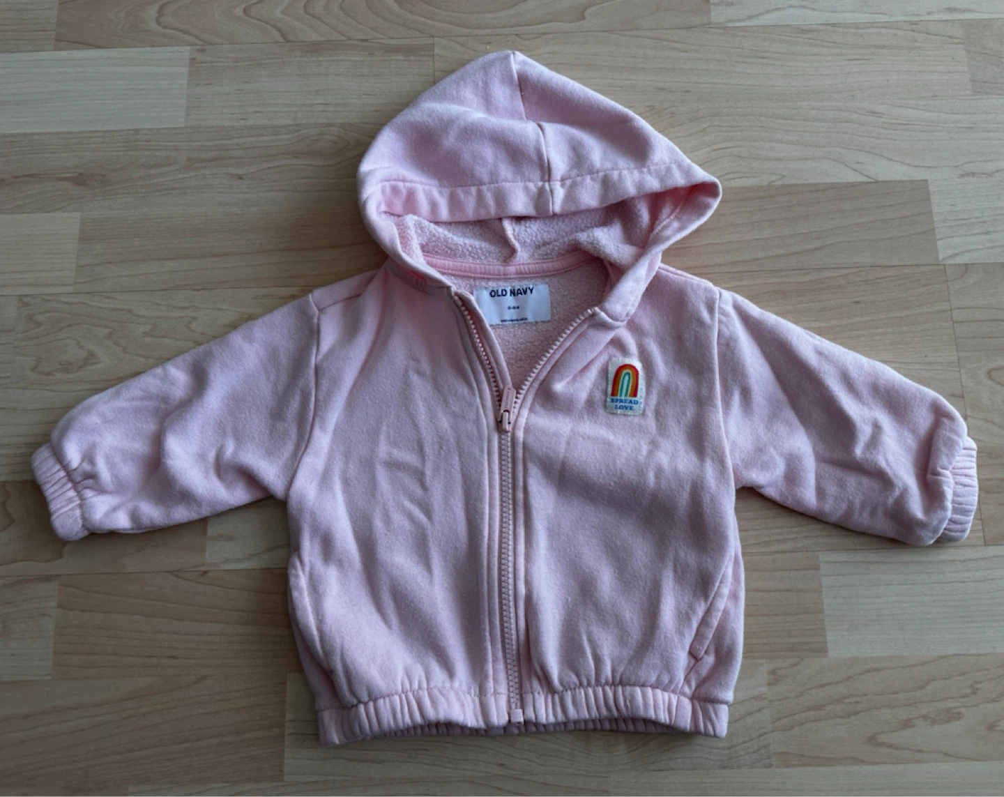 Old Navy Pink Zip-Up Hoodie 12-18M