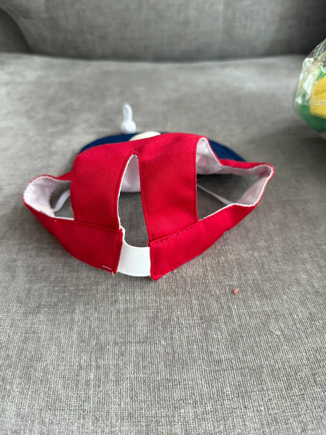 Red and Blue Dog Hat with Soccer Ball Accent Size M/ Size L - photo 5