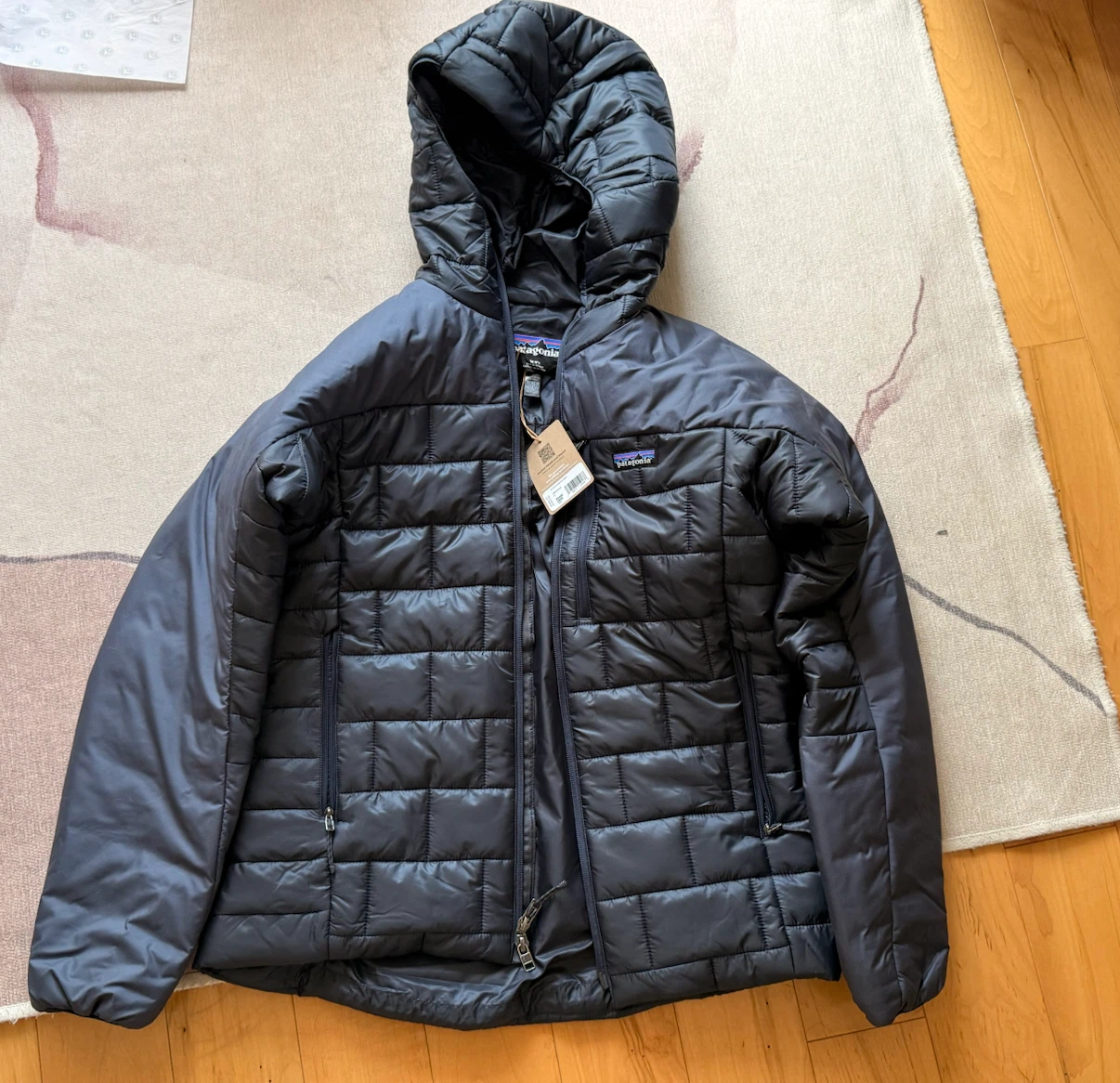 Patagonia Hi-Loft Nano Puff Hoody - Women's M Smolder Blue