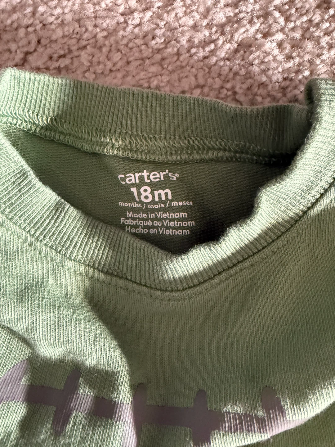 Carter's Baby Green Frankenstein Bodysuit - 18 Months - photo 2