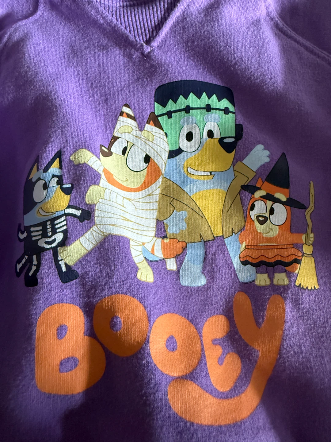 Bluey Halloween "Booey" Sweatshirt - Size 12-18M - photo 2