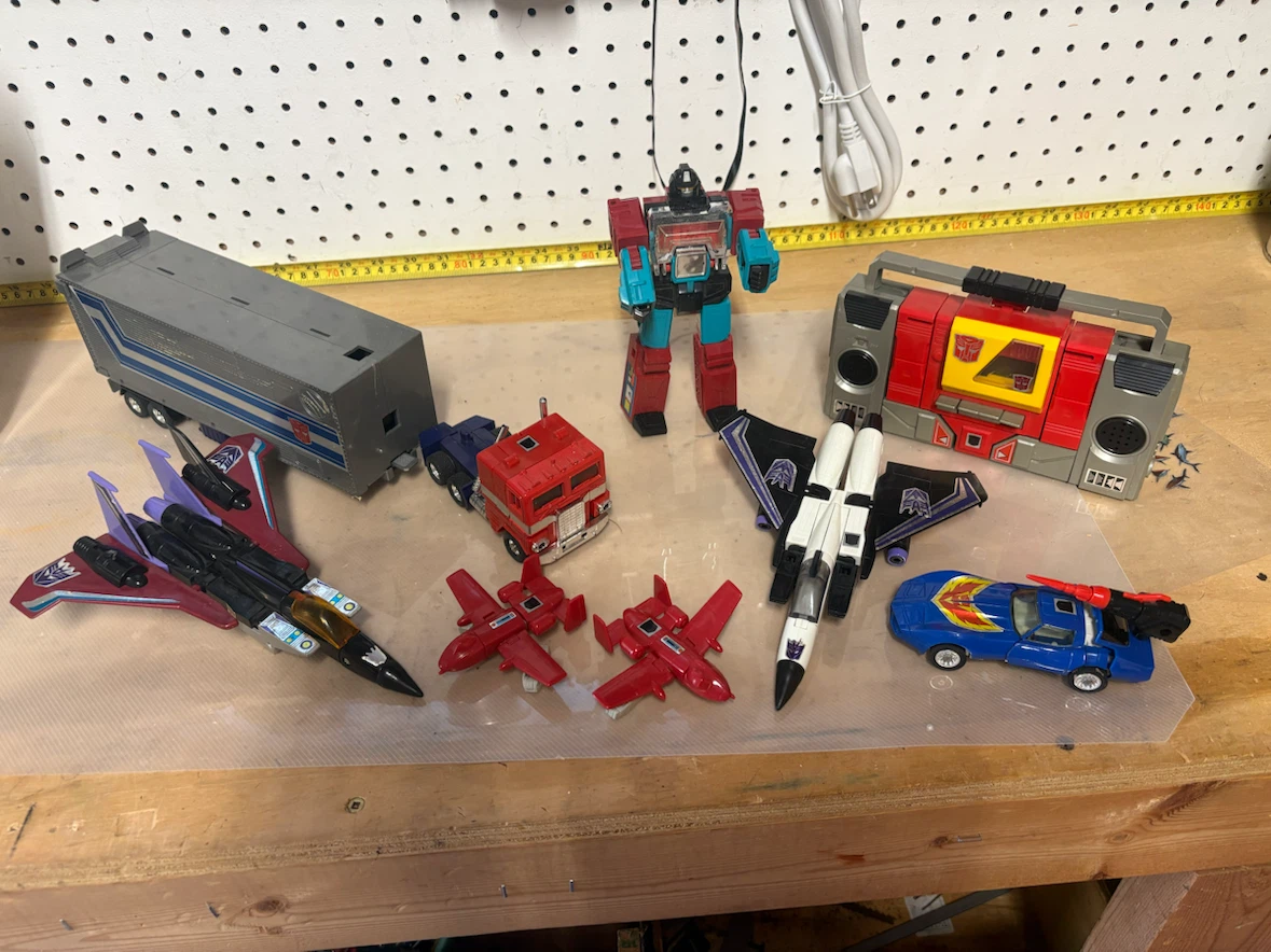 Collection of Transformers Action Figures